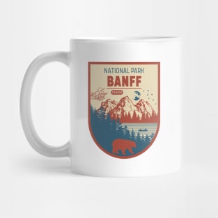 Retro Banff National Park Mug